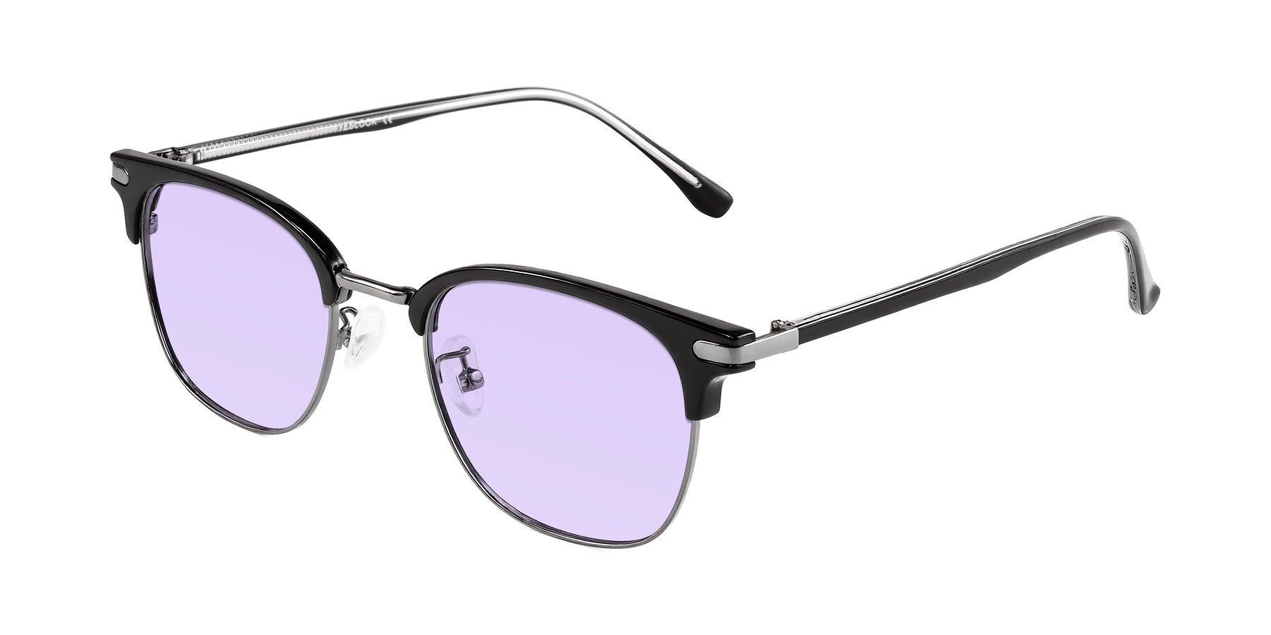 Angle of Raguti in Black/Gunmetal with Light Purple Tinted Lenses