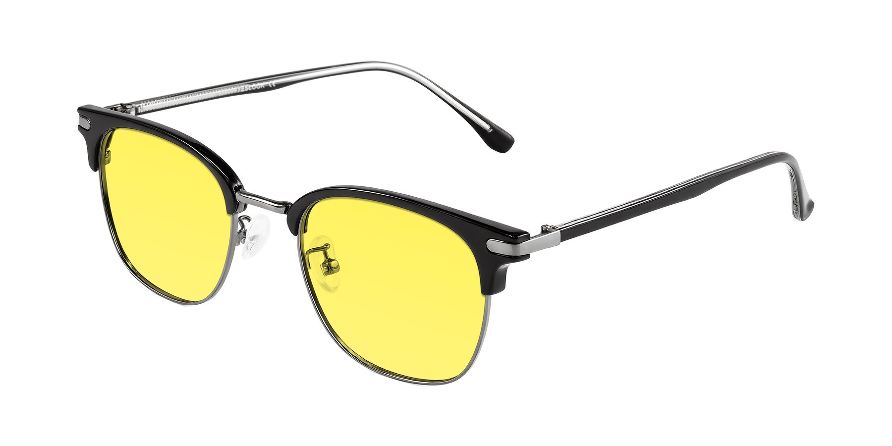 Angle of Raguti in Black/Gunmetal with Medium Yellow Tinted Lenses