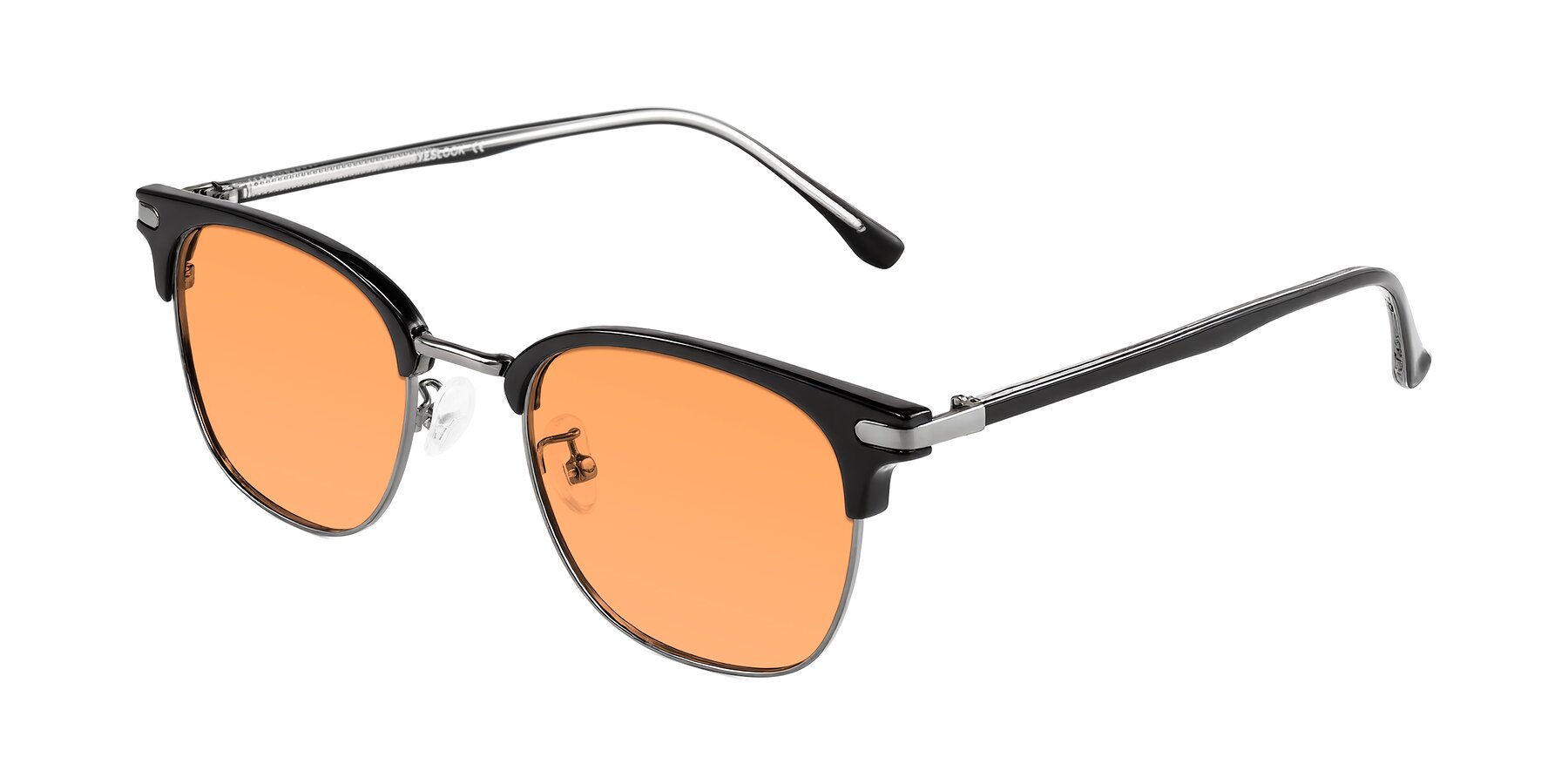 Angle of Raguti in Black/Gunmetal with Medium Orange Tinted Lenses