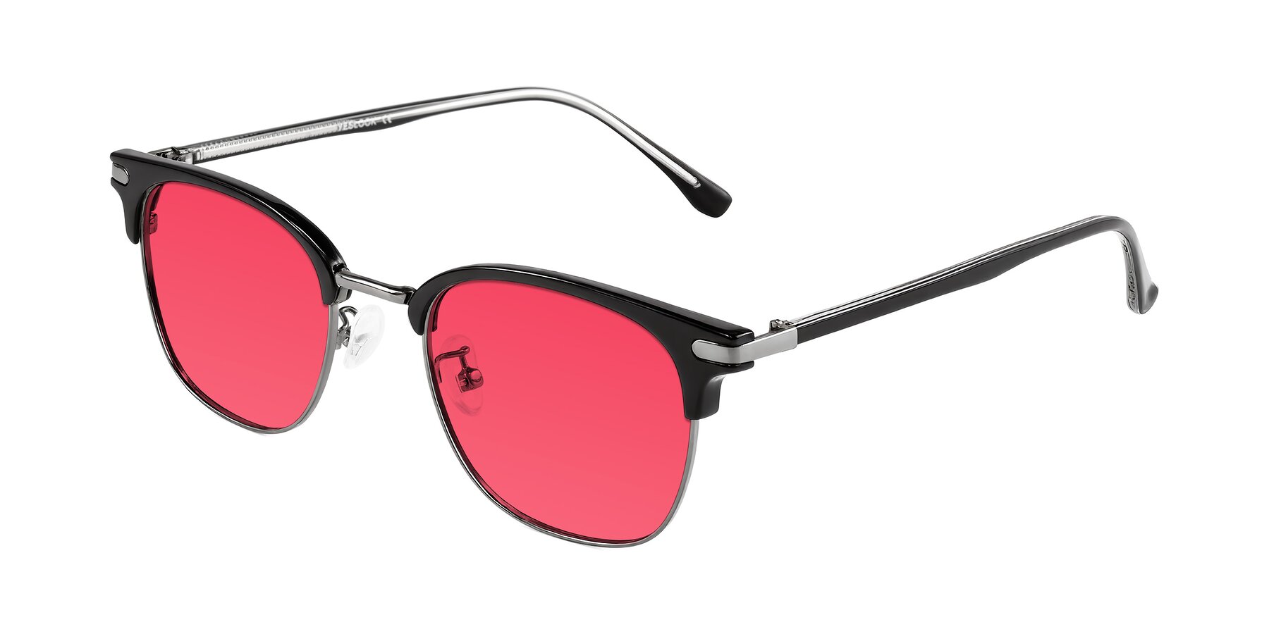 Angle of Raguti in Black/Gunmetal with Red Tinted Lenses