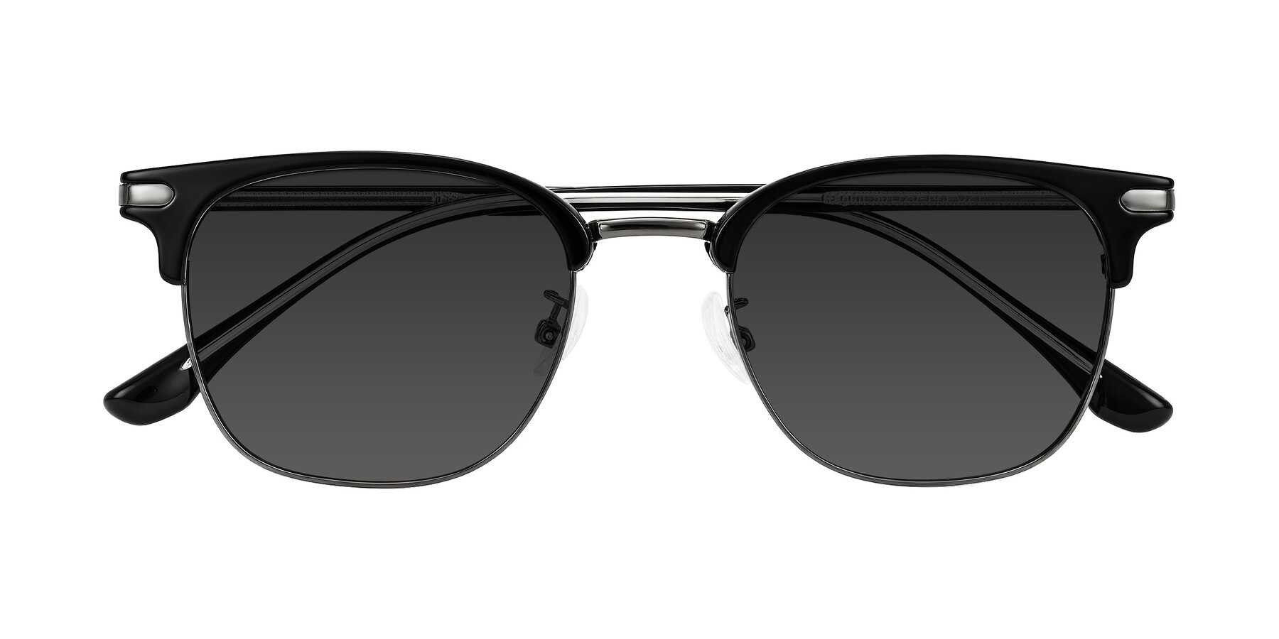 Folded Front of Raguti in Black/Gunmetal with Gray Tinted Lenses