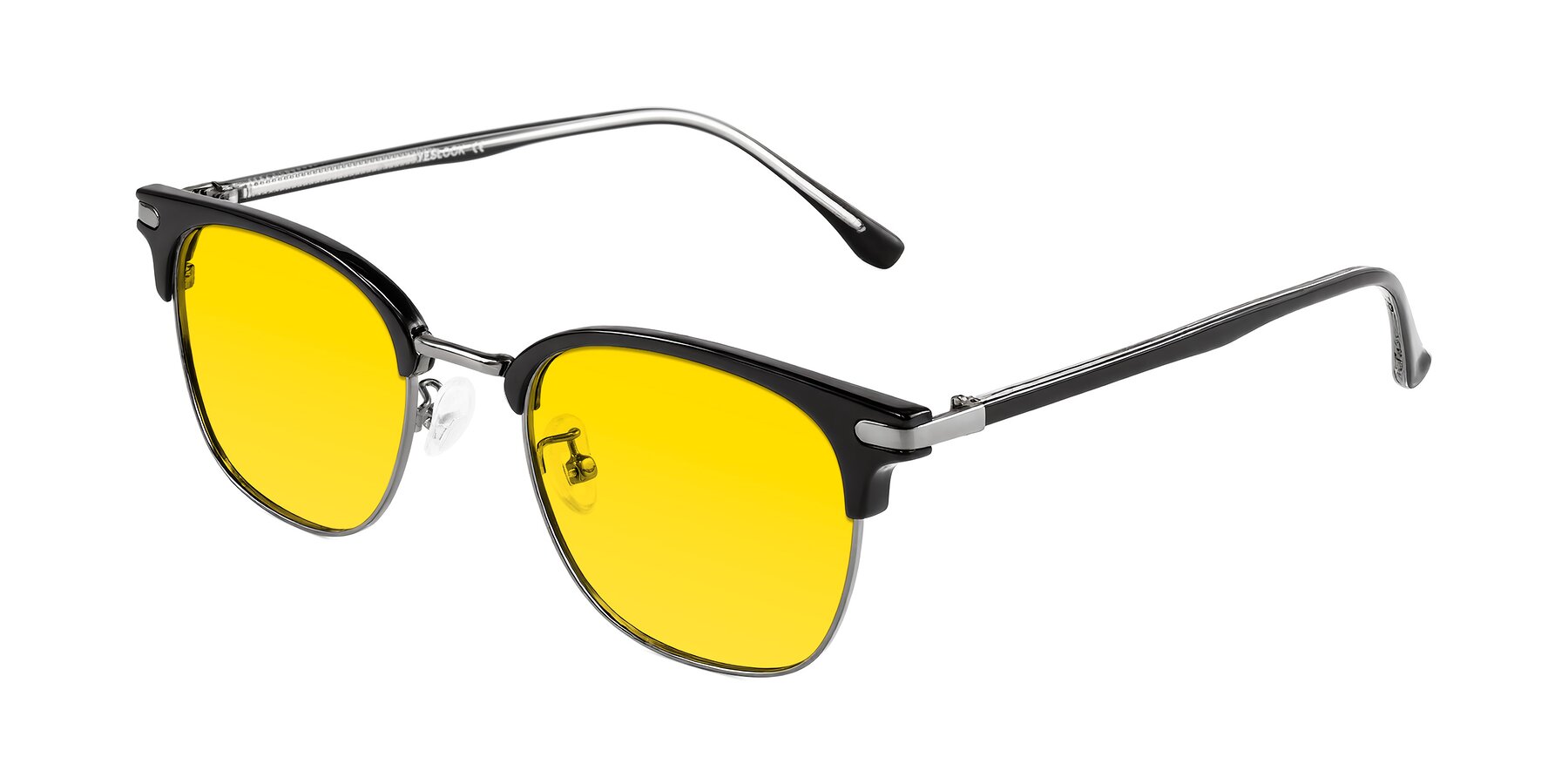 Angle of Raguti in Black/Gunmetal with Yellow Tinted Lenses