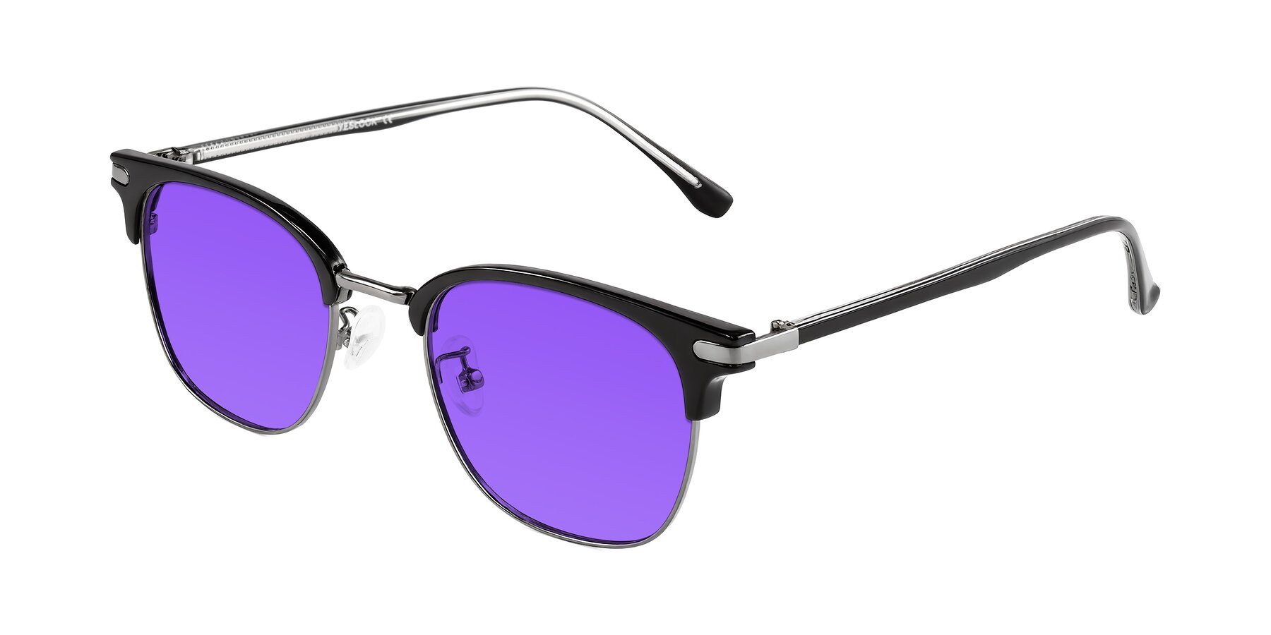Angle of Raguti in Black/Gunmetal with Purple Tinted Lenses