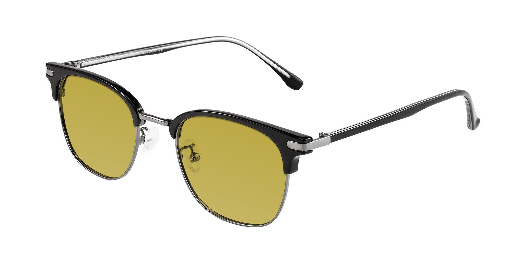 Angle of Raguti in Black/Gunmetal with Champagne Tinted Lenses