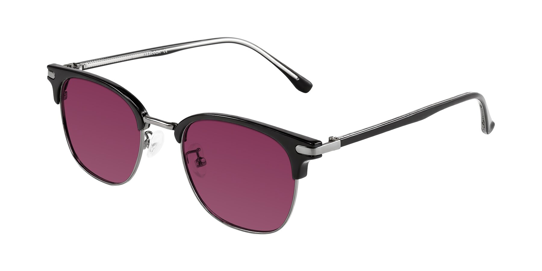 Angle of Raguti in Black/Gunmetal with Wine Tinted Lenses