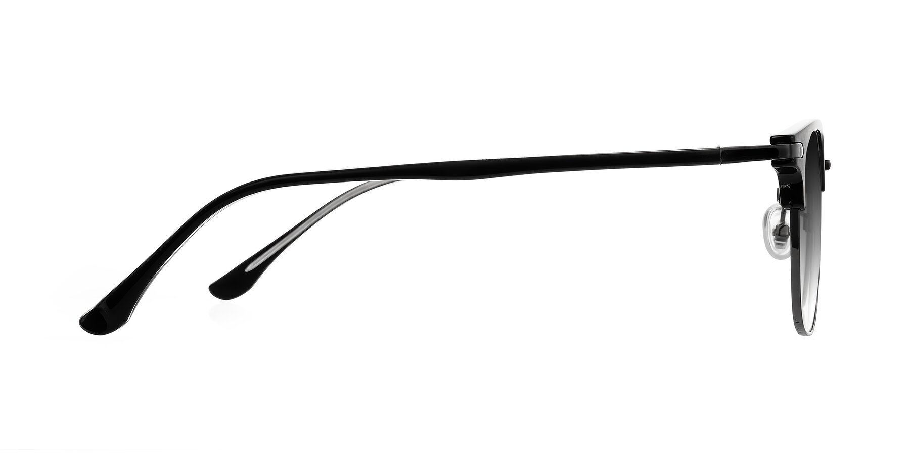 Side of Raguti in Black/Gunmetal with Gray Gradient Lenses