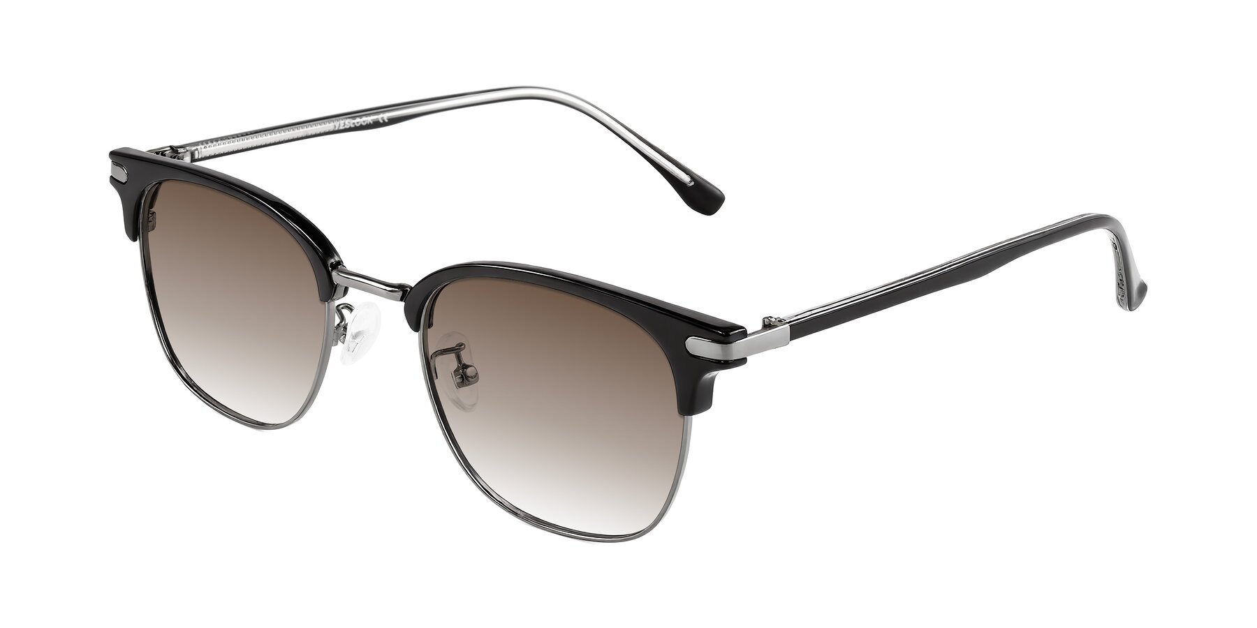 Angle of Raguti in Black/Gunmetal with Brown Gradient Lenses