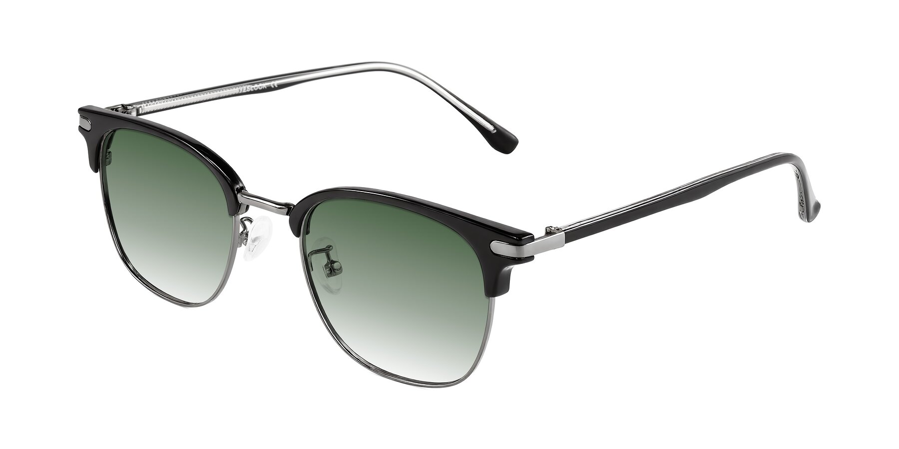Angle of Raguti in Black/Gunmetal with Green Gradient Lenses