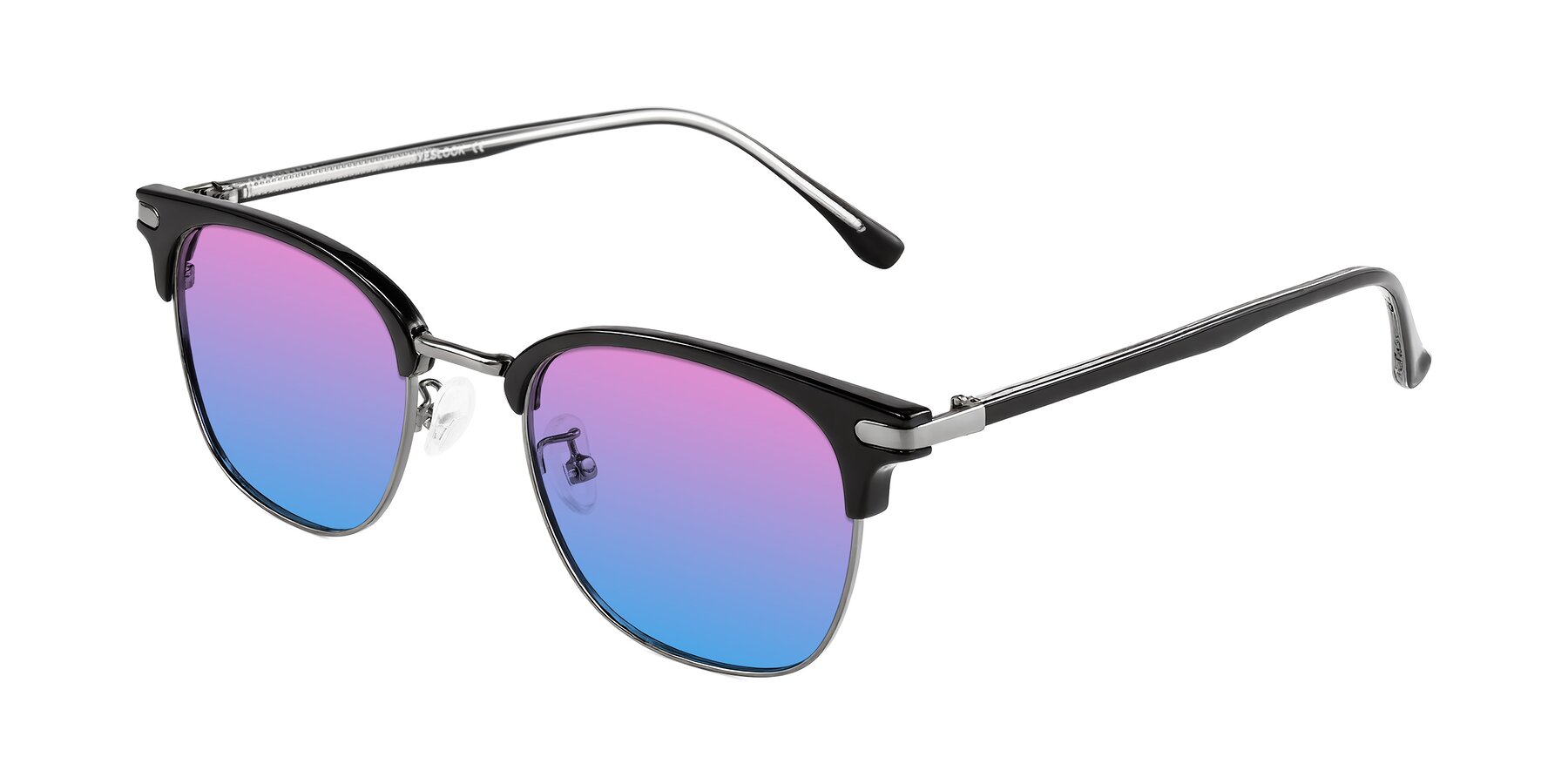 Angle of Raguti in Black/Gunmetal with Pink / Blue Gradient Lenses