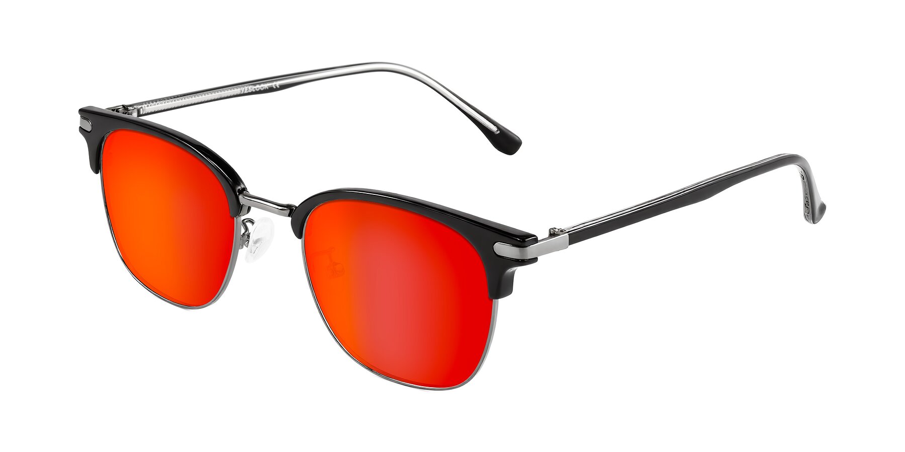 Angle of Raguti in Black/Gunmetal with Red Gold Mirrored Lenses