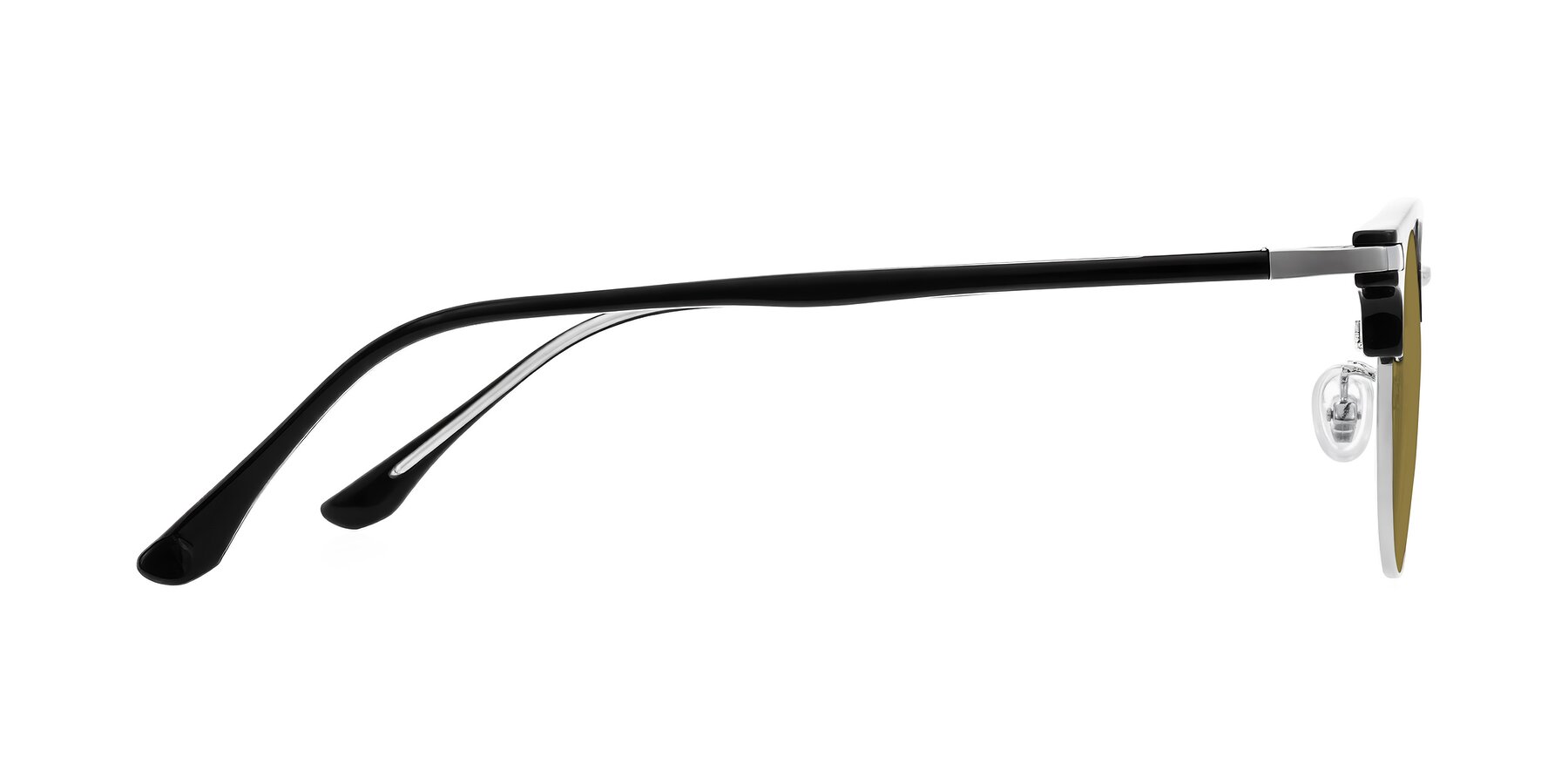 Side of Raguti in Black/Silver with Brown Polarized Lenses