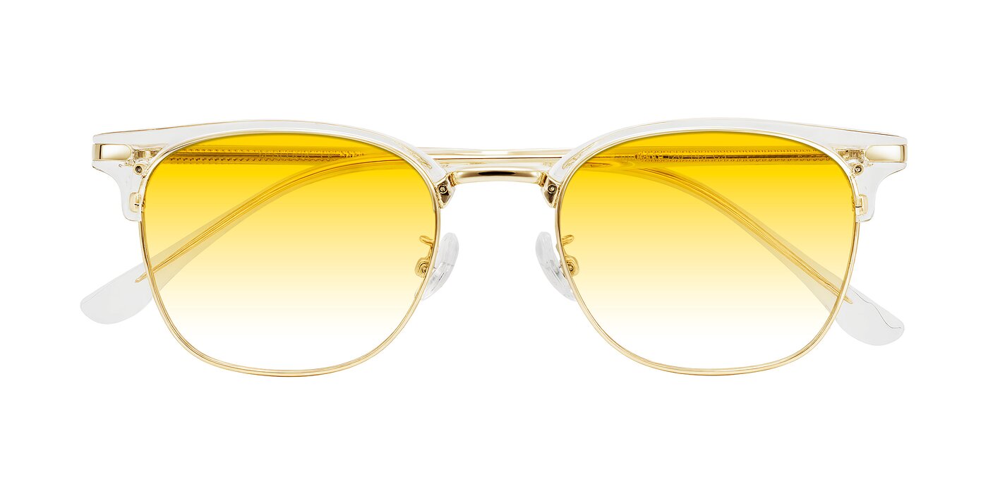 Raguti - Clear/Gold Gradient Sunglasses
