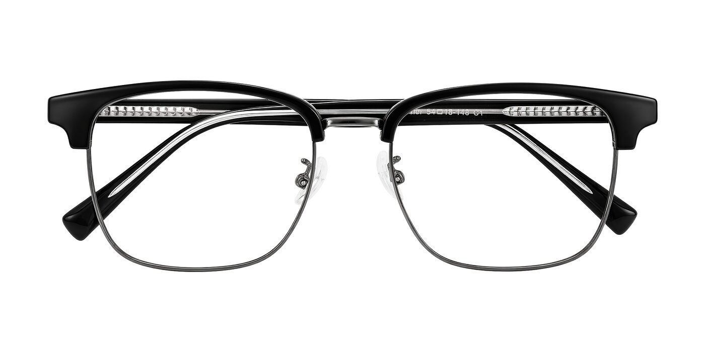 Waxler - Black/Gunmetal Eyeglasses