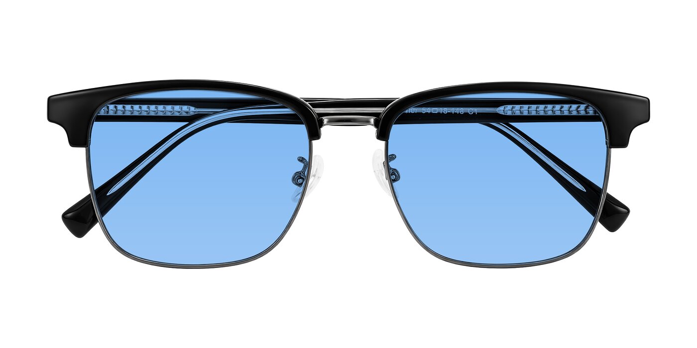 Waxler - Black/Gunmetal Tinted Sunglasses