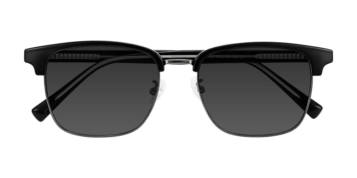 Waxler - Black/Gunmetal Tinted Sunglasses