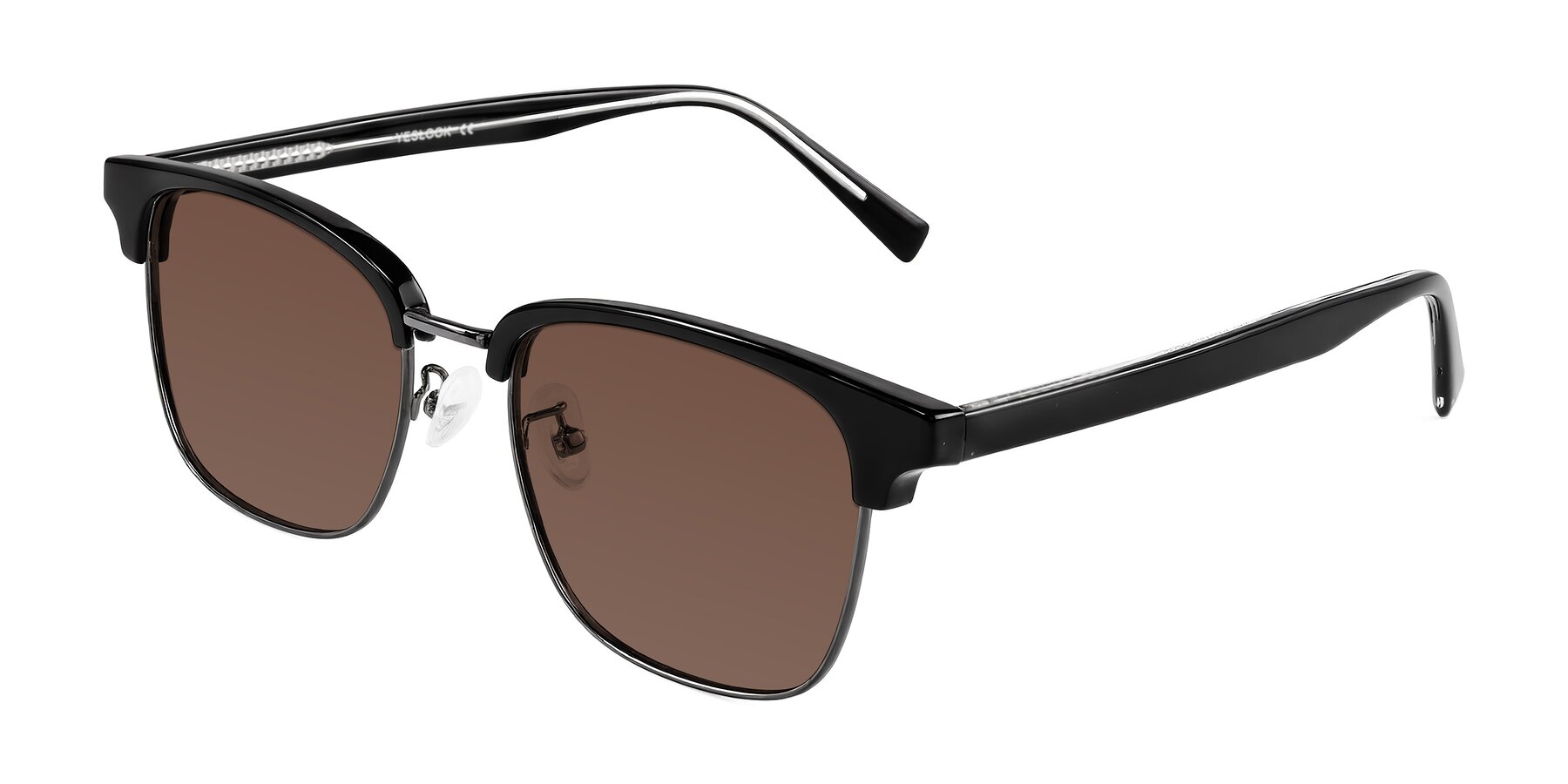 Angle of Waxler in Black/Gunmetal with Brown Tinted Lenses