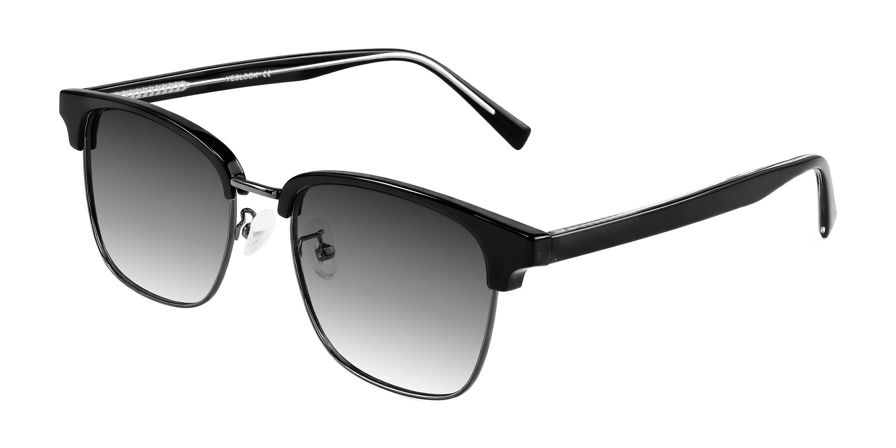 Angle of Waxler in Black/Gunmetal with Gray Gradient Lenses