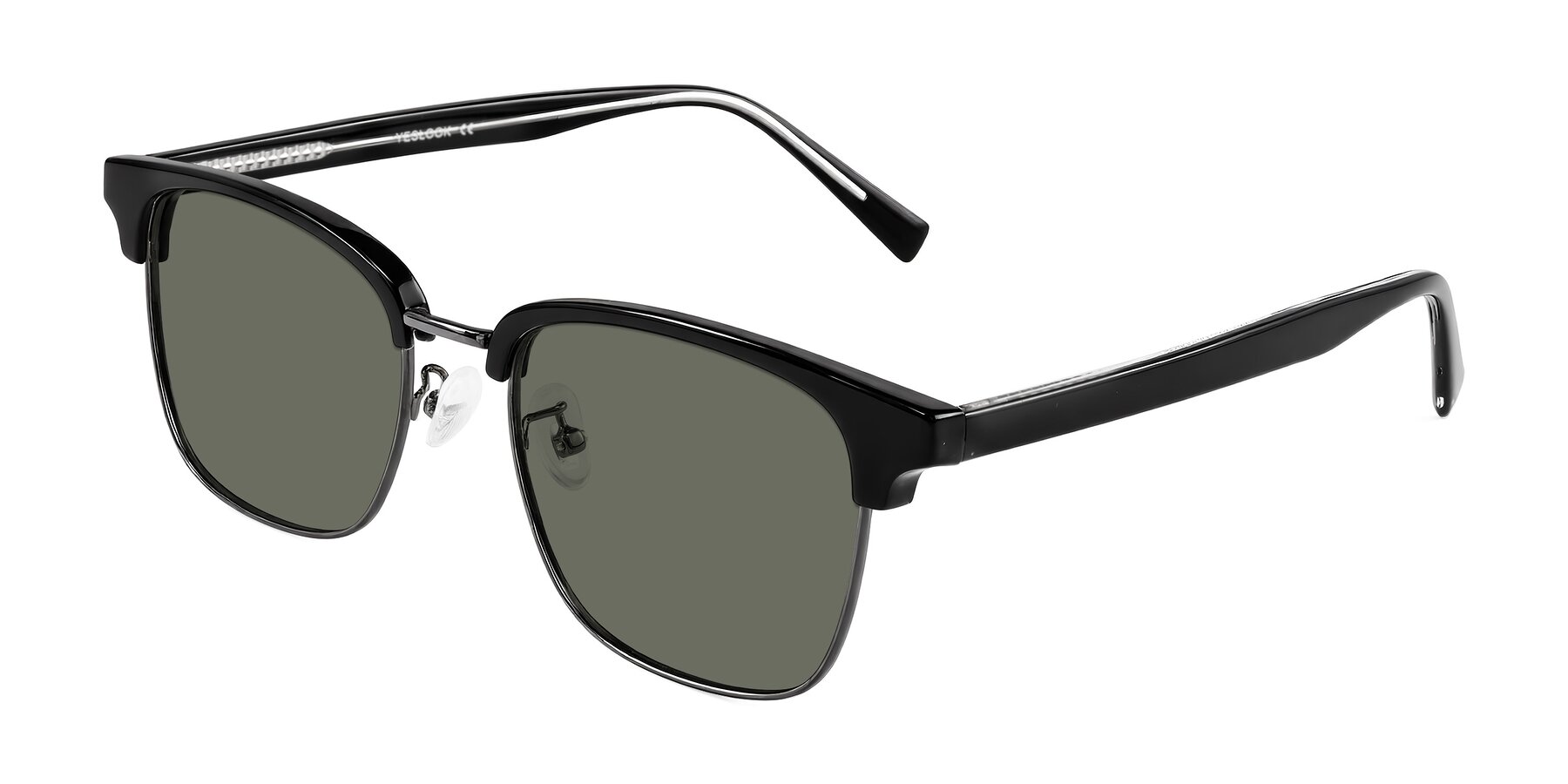 Angle of Waxler in Black/Gunmetal with Gray Polarized Lenses