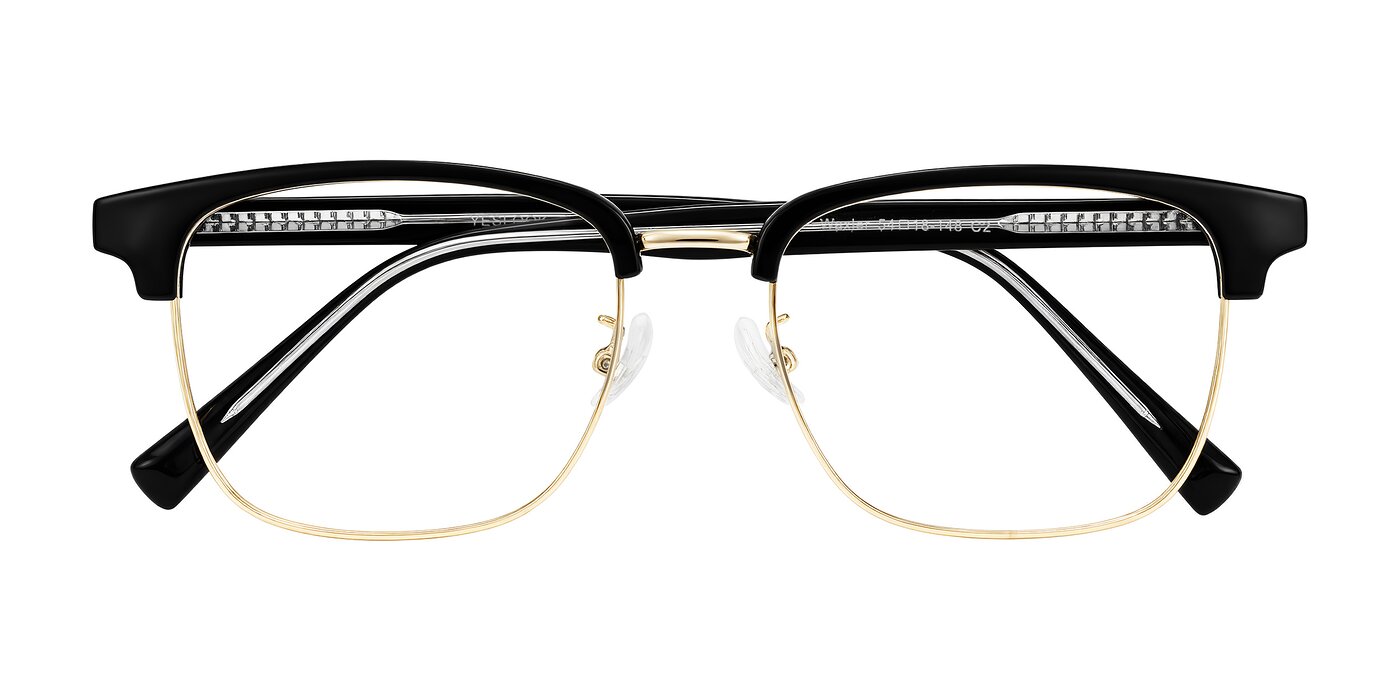 Waxler - Black/Gold Eyeglasses
