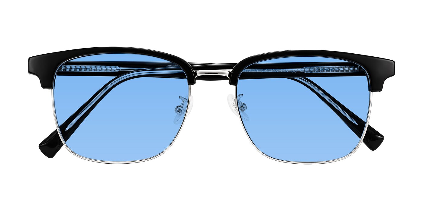 Waxler - Black/Silver Tinted Sunglasses