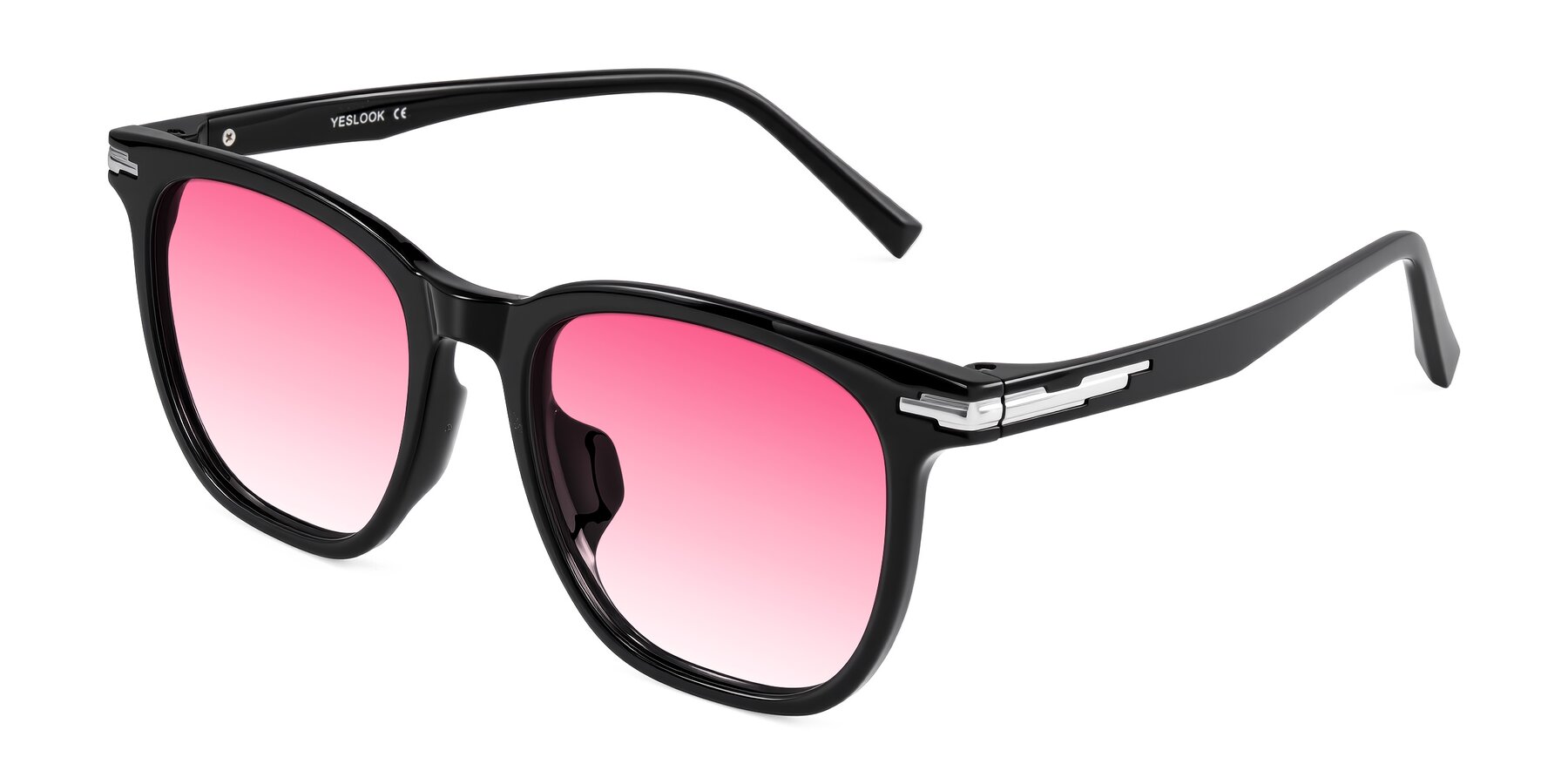 Angle of Velek in Black with Pink Gradient Lenses