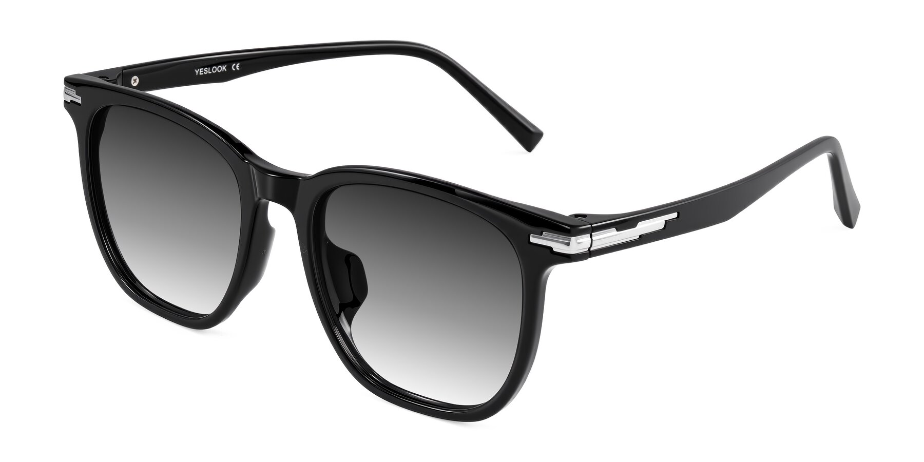 Angle of Velek in Black with Gray Gradient Lenses