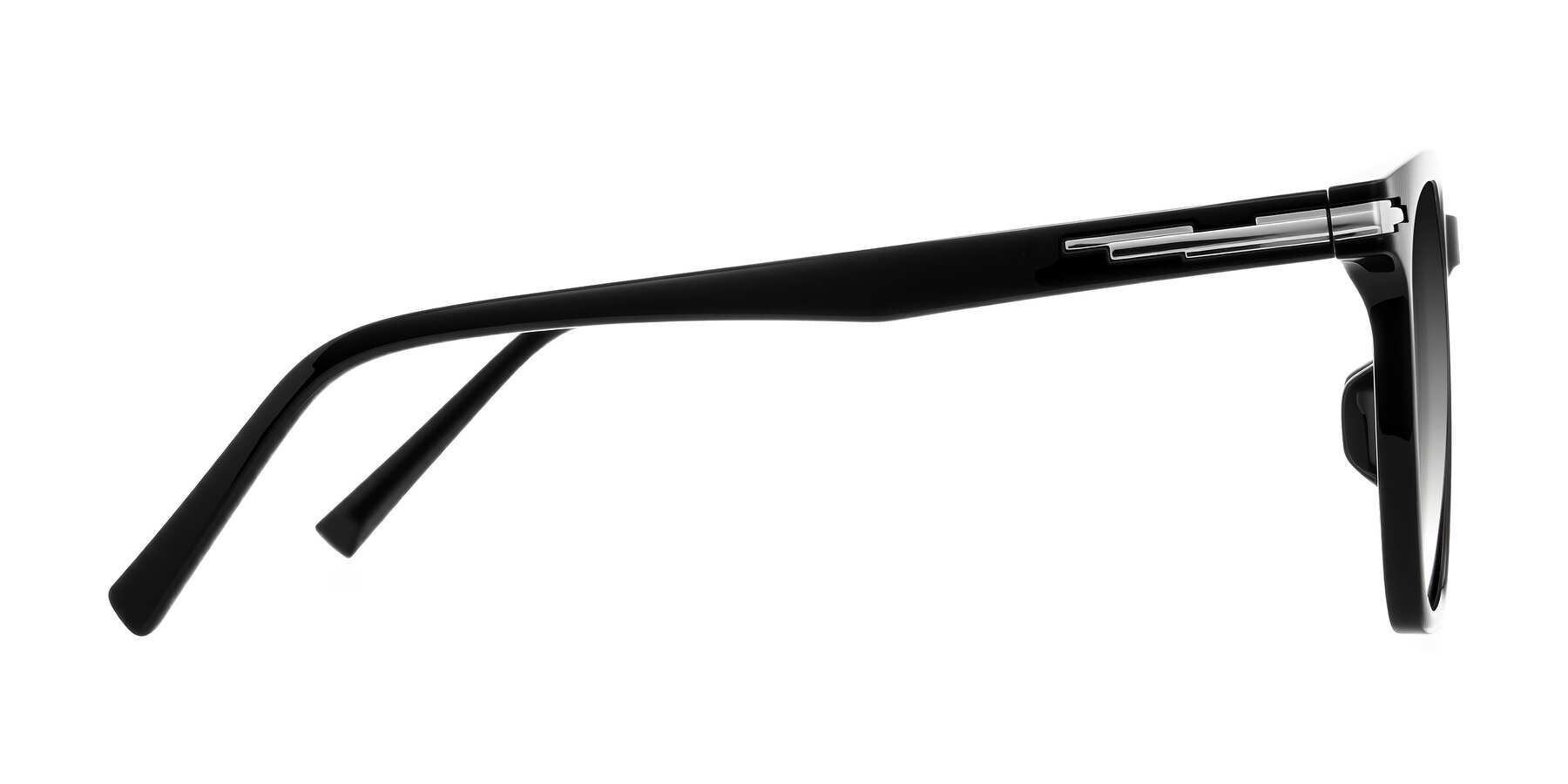 Side of Velek in Black with Gray Gradient Lenses