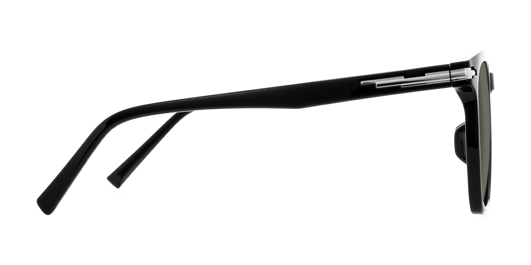 Side of Velek in Black with Gray Polarized Lenses