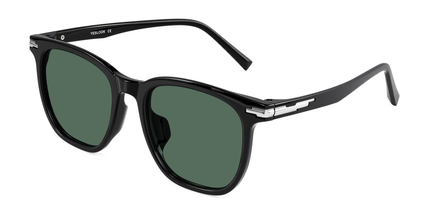 Angle of Velek in Black with Green Polarized Lenses