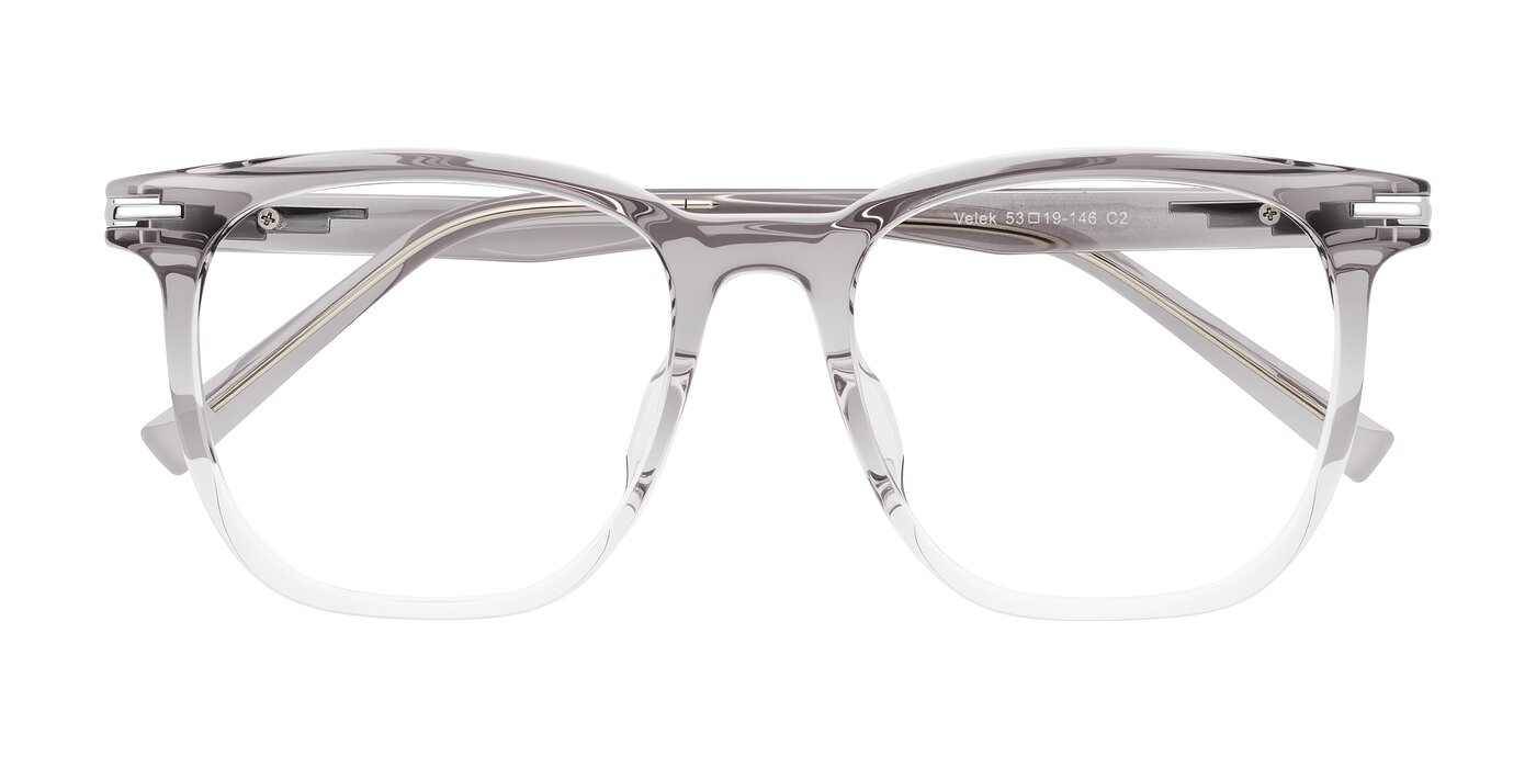 Velek - Gradient Crystal Gray Reading Glasses