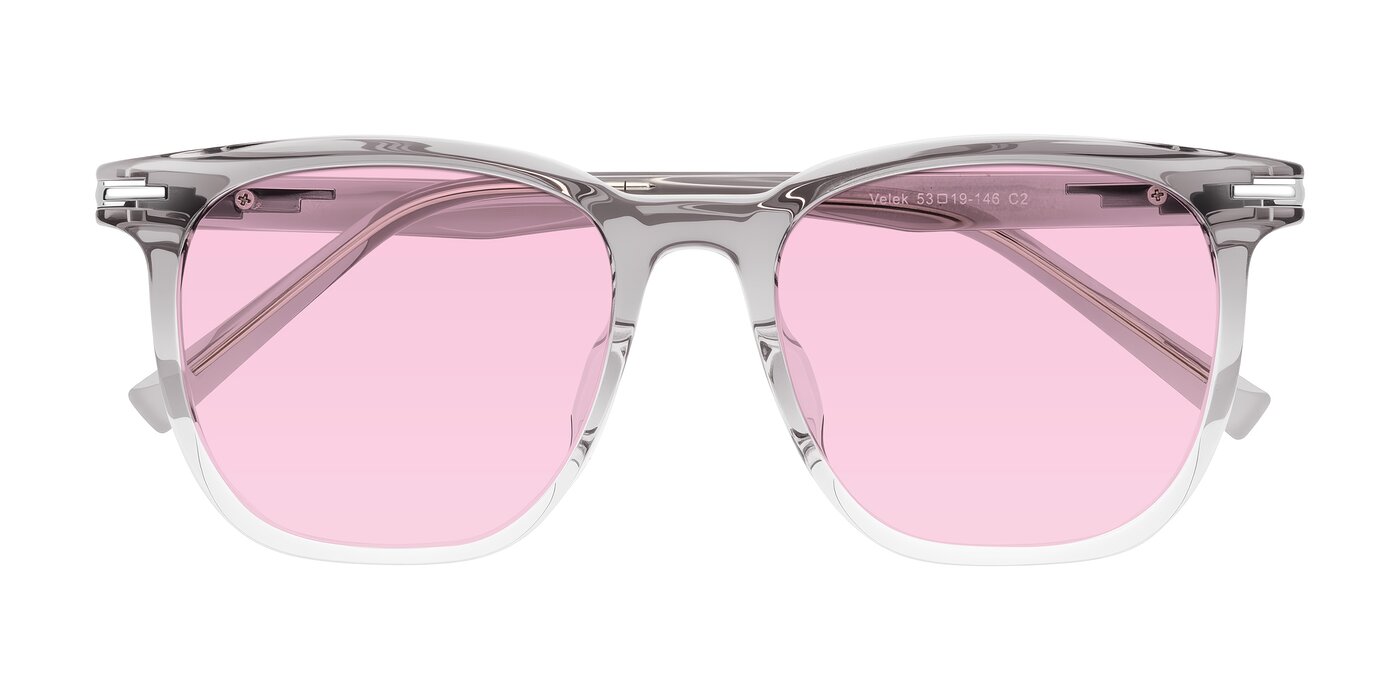 Velek - Gradient Crystal Gray Tinted Sunglasses