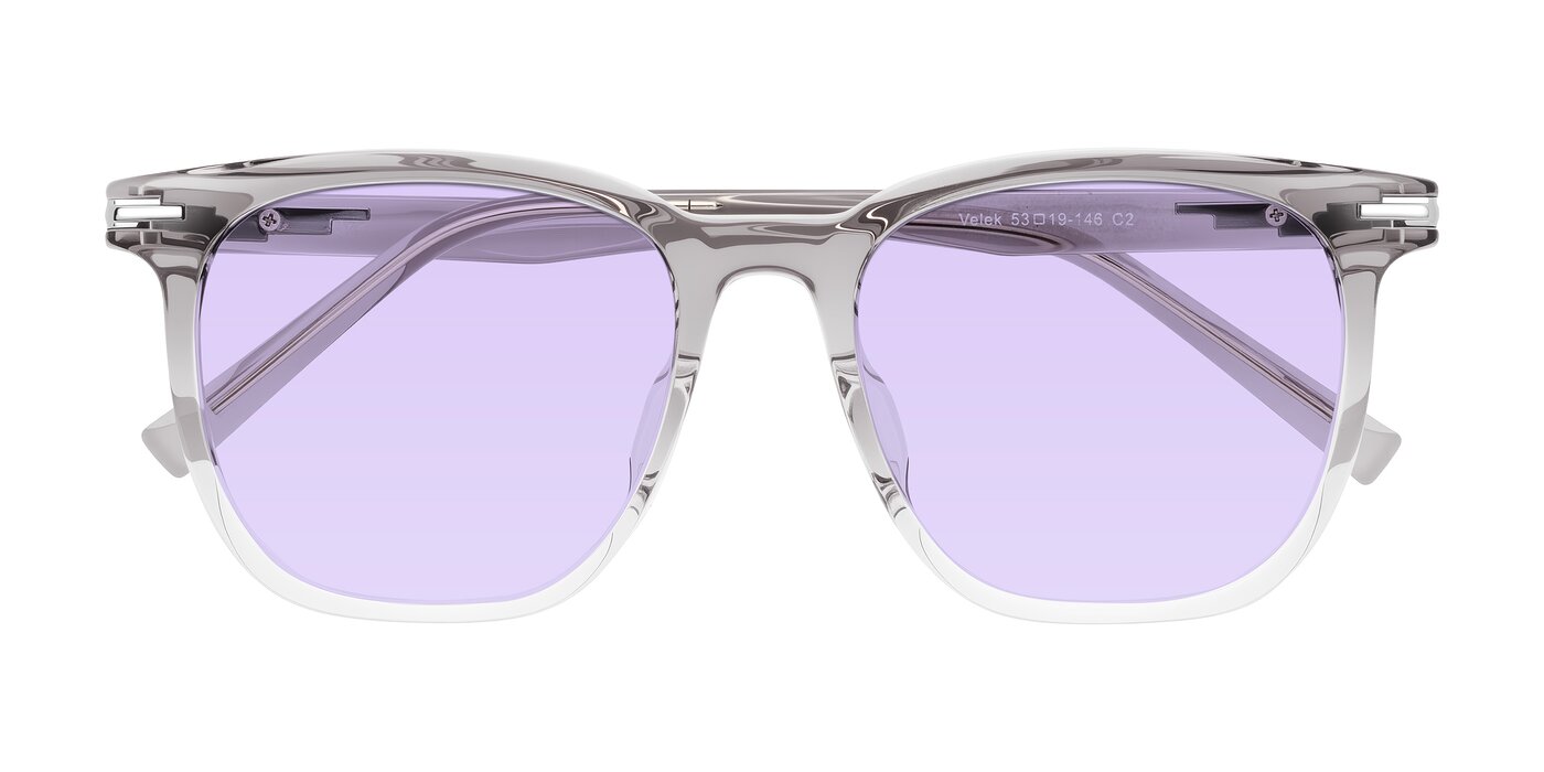 Velek - Gradient Crystal Gray Tinted Sunglasses
