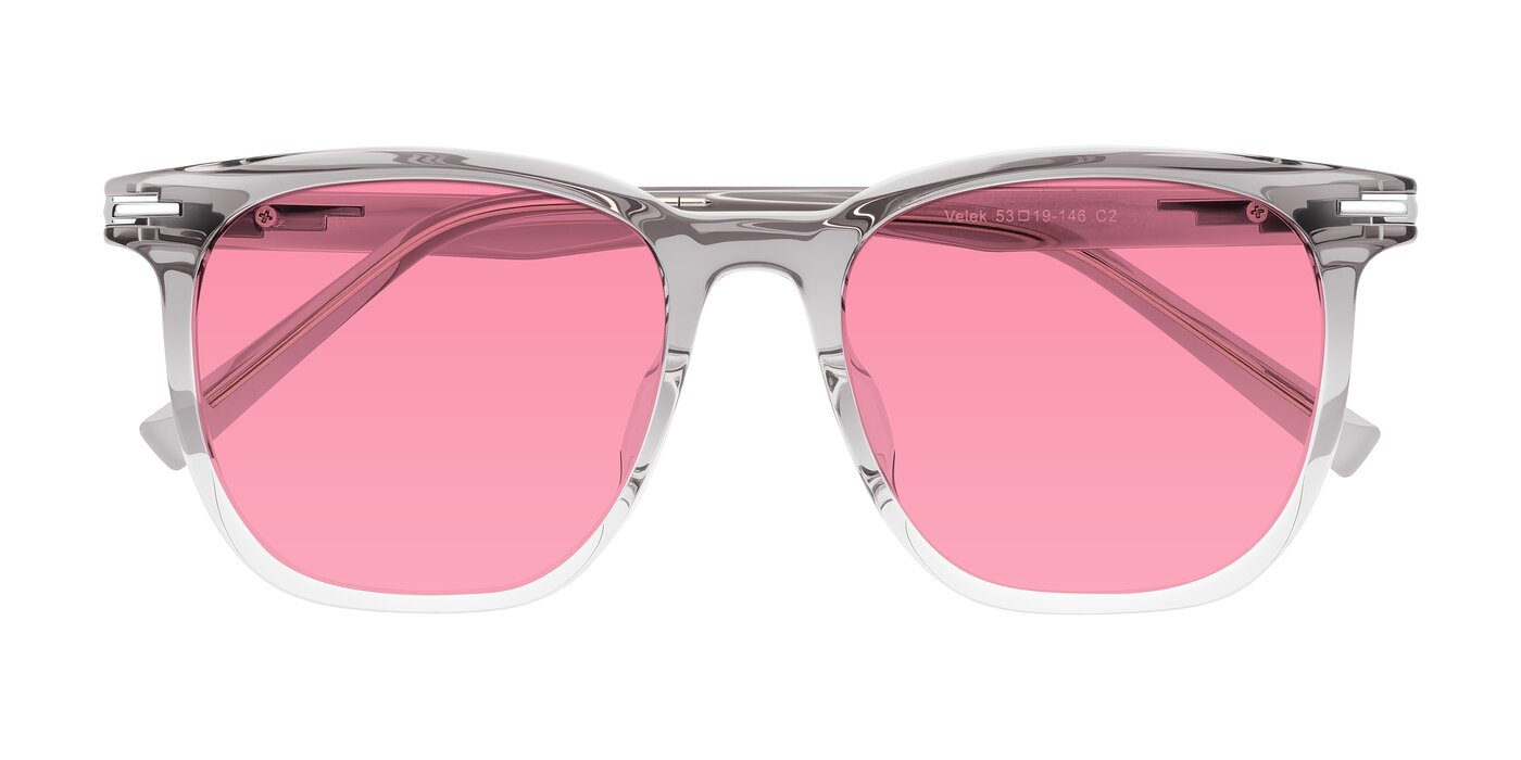Velek - Gradient Crystal Gray Tinted Sunglasses
