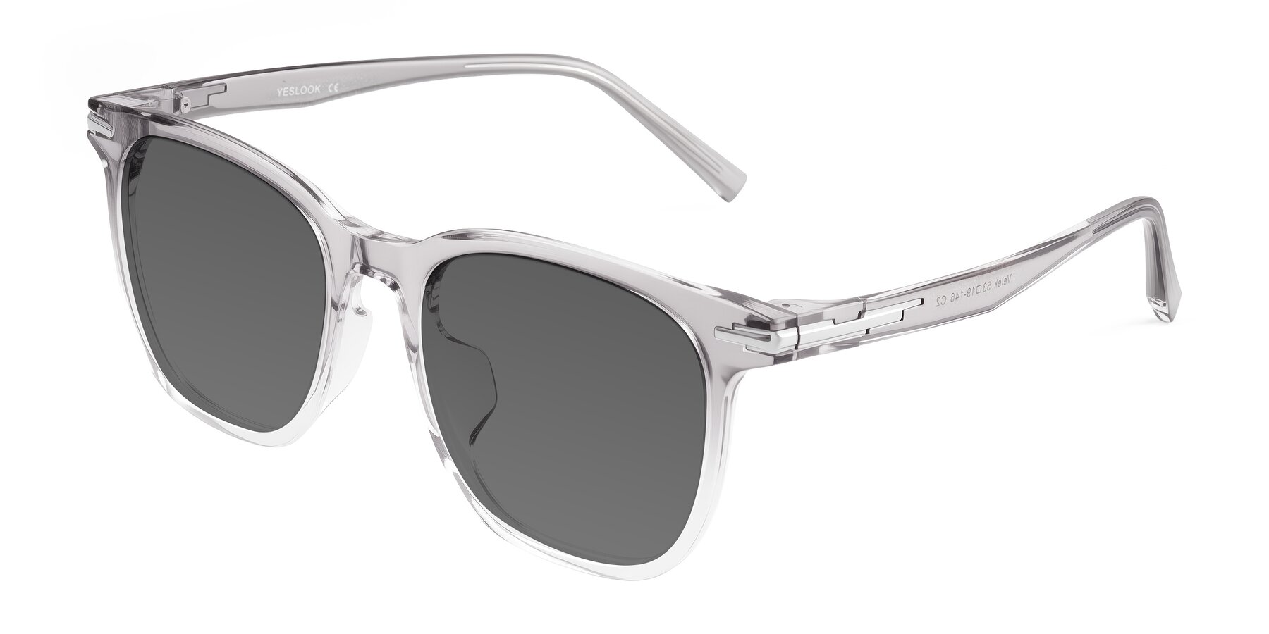 Angle of Velek in Gradient Crystal Gray with Medium Gray Tinted Lenses