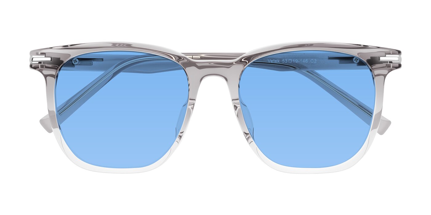 Velek - Gradient Crystal Gray Tinted Sunglasses