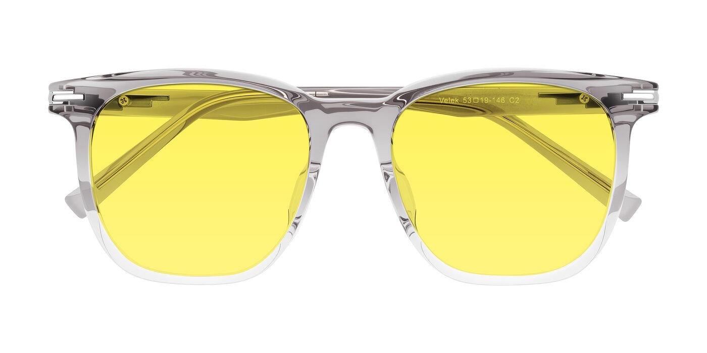 Velek - Gradient Crystal Gray Tinted Sunglasses