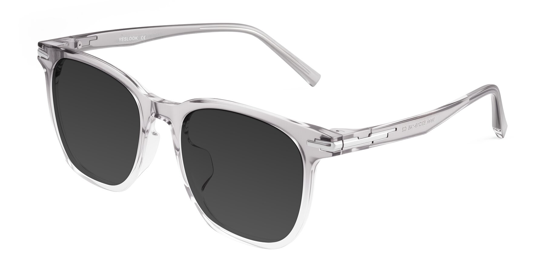 Angle of Velek in Gradient Crystal Gray with Gray Tinted Lenses