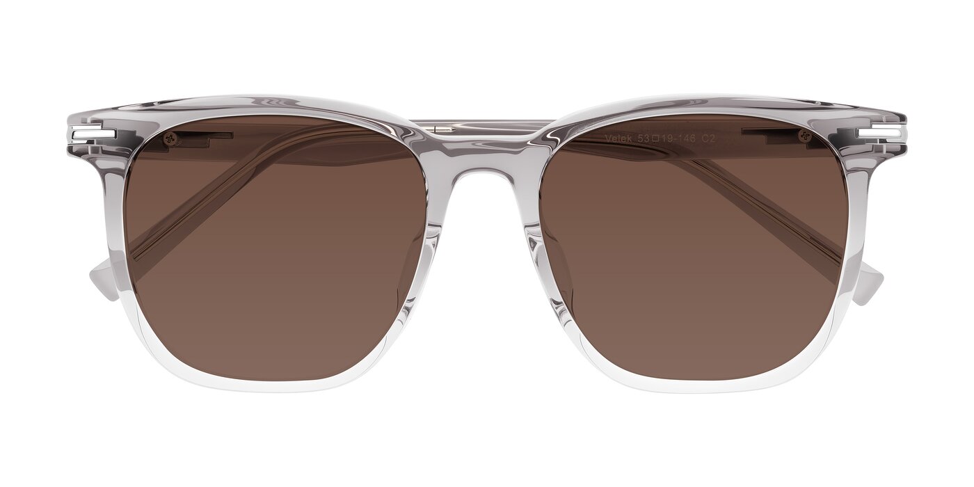 Velek - Gradient Crystal Gray Tinted Sunglasses