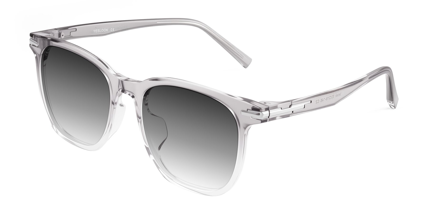 Angle of Velek in Gradient Crystal Gray with Gray Gradient Lenses