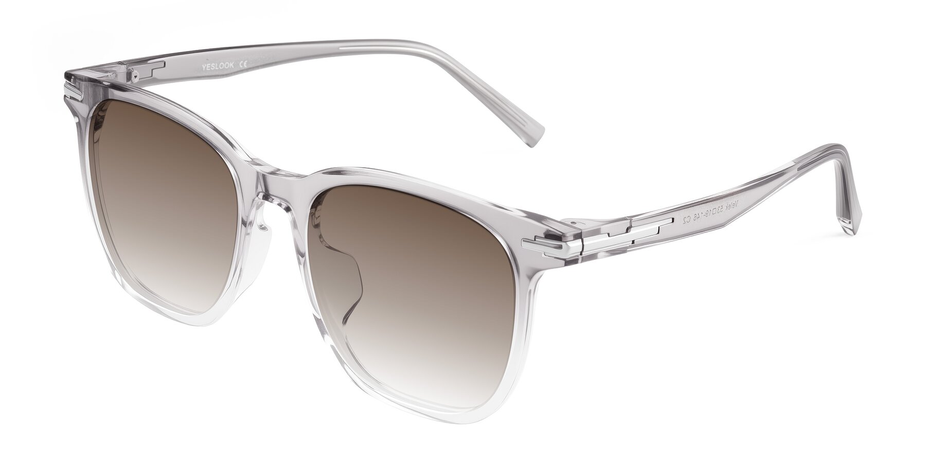 Angle of Velek in Gradient Crystal Gray with Brown Gradient Lenses