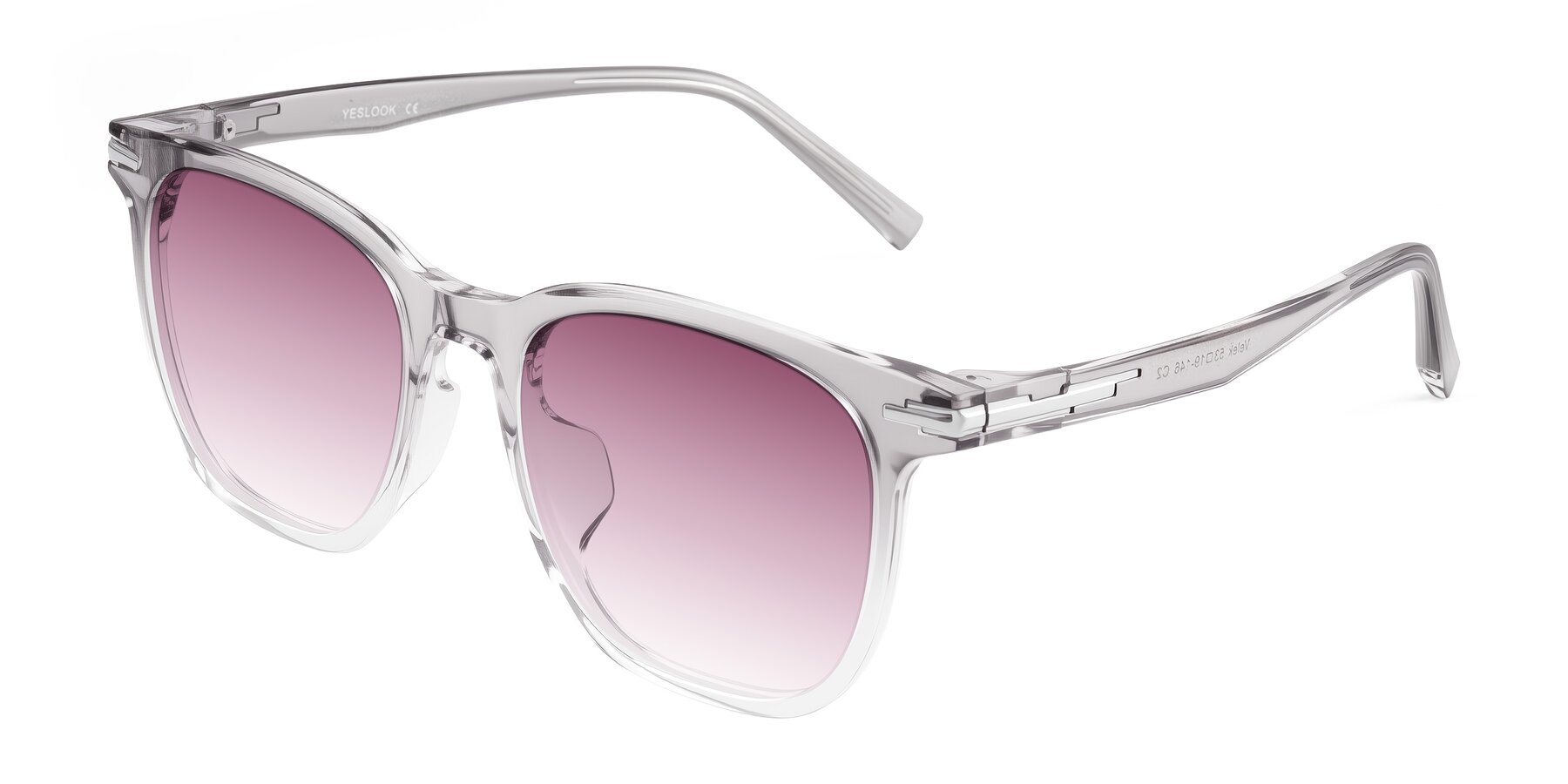 Angle of Velek in Gradient Crystal Gray with Wine Gradient Lenses
