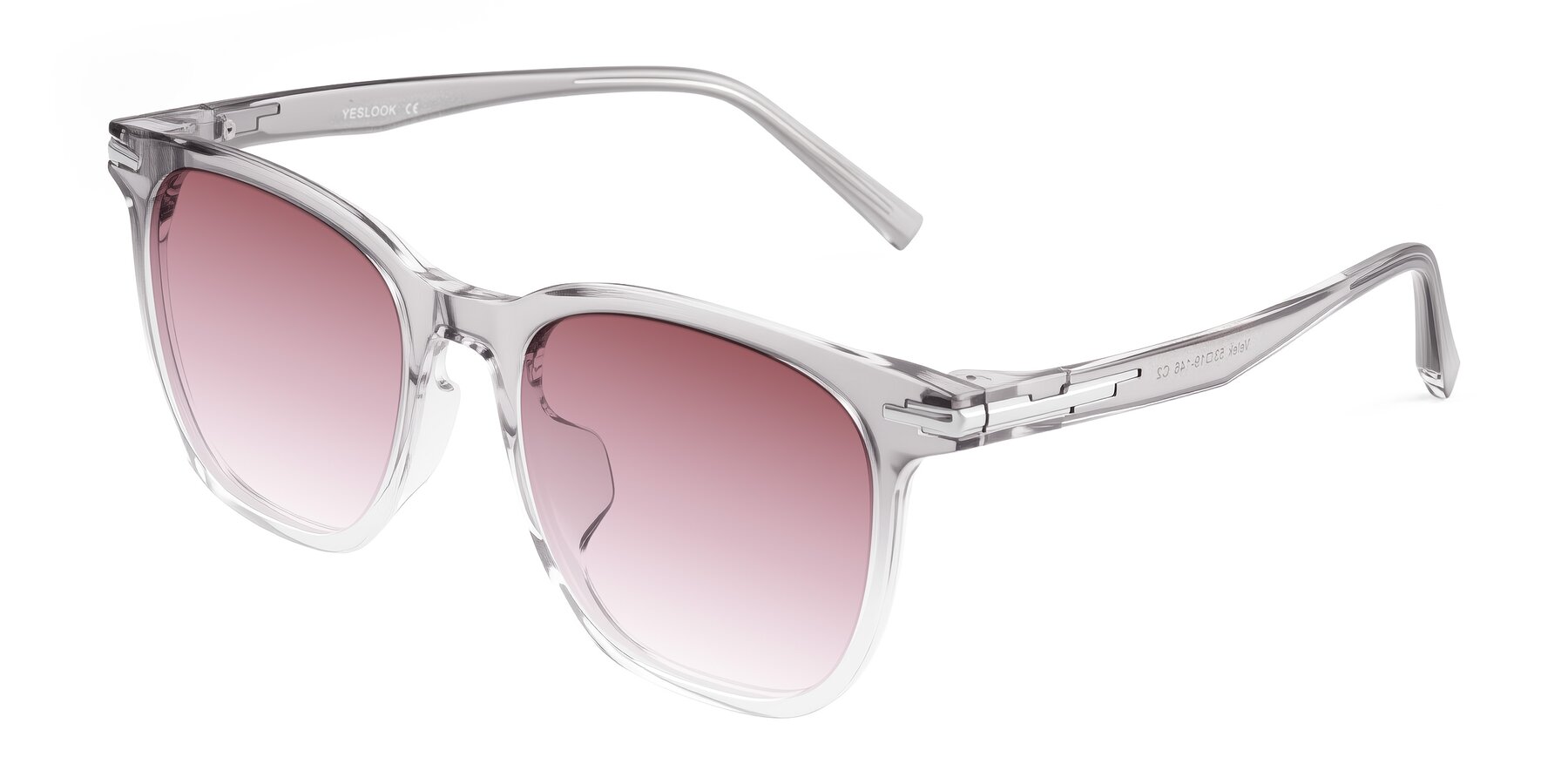 Angle of Velek in Gradient Crystal Gray with Garnet Gradient Lenses