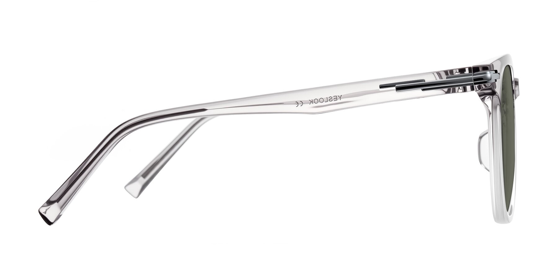 Side of Velek in Gradient Crystal Gray with Gray Polarized Lenses