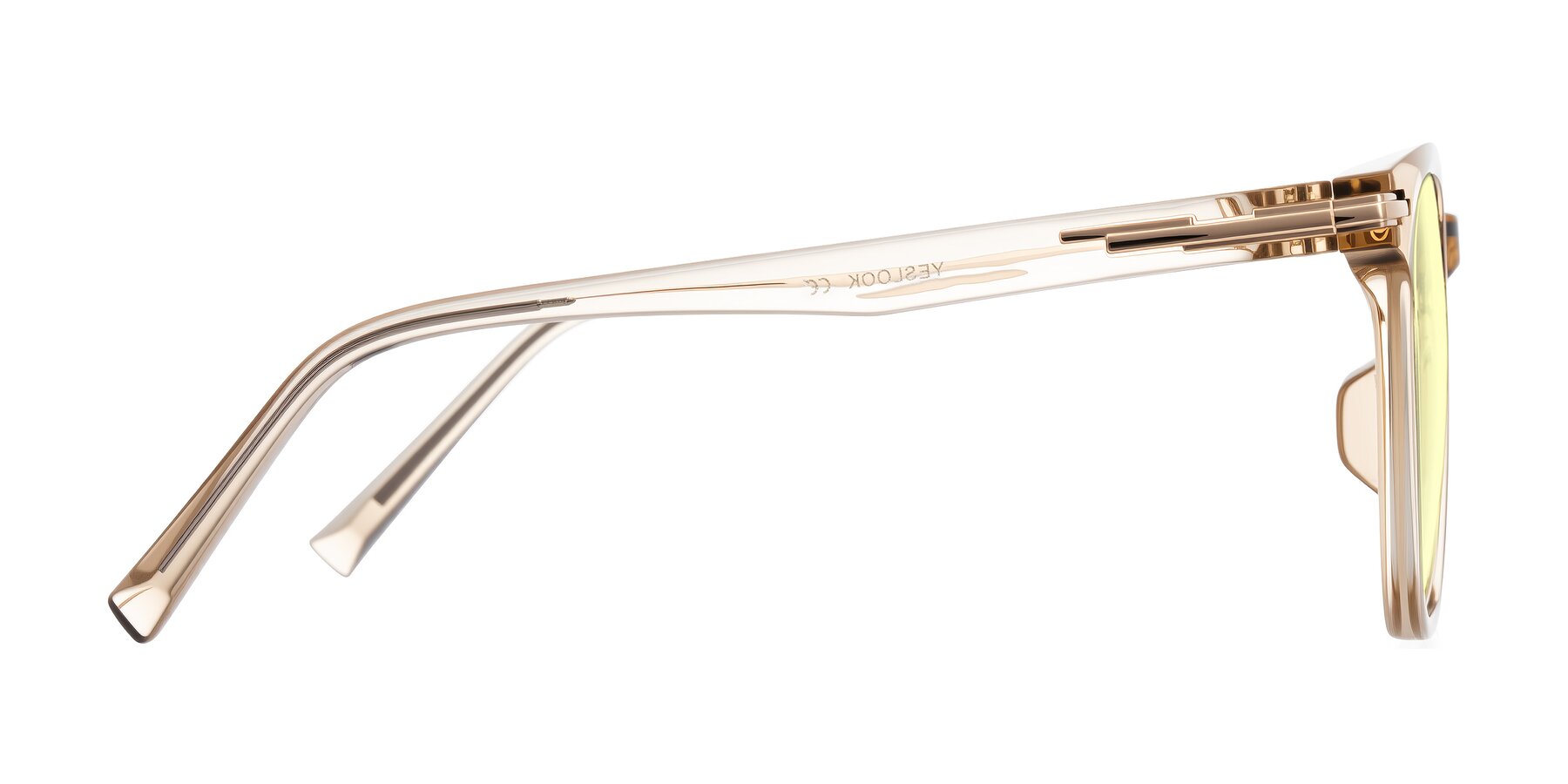 Side of Velek in Champagne with Light Yellow Tinted Lenses