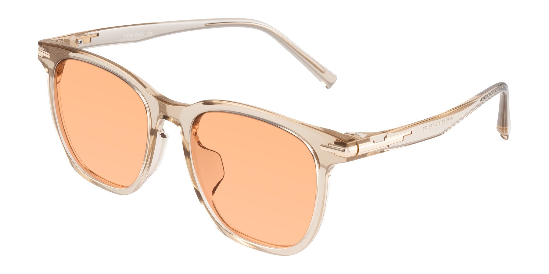 Angle of Velek in Champagne with Light Orange Tinted Lenses