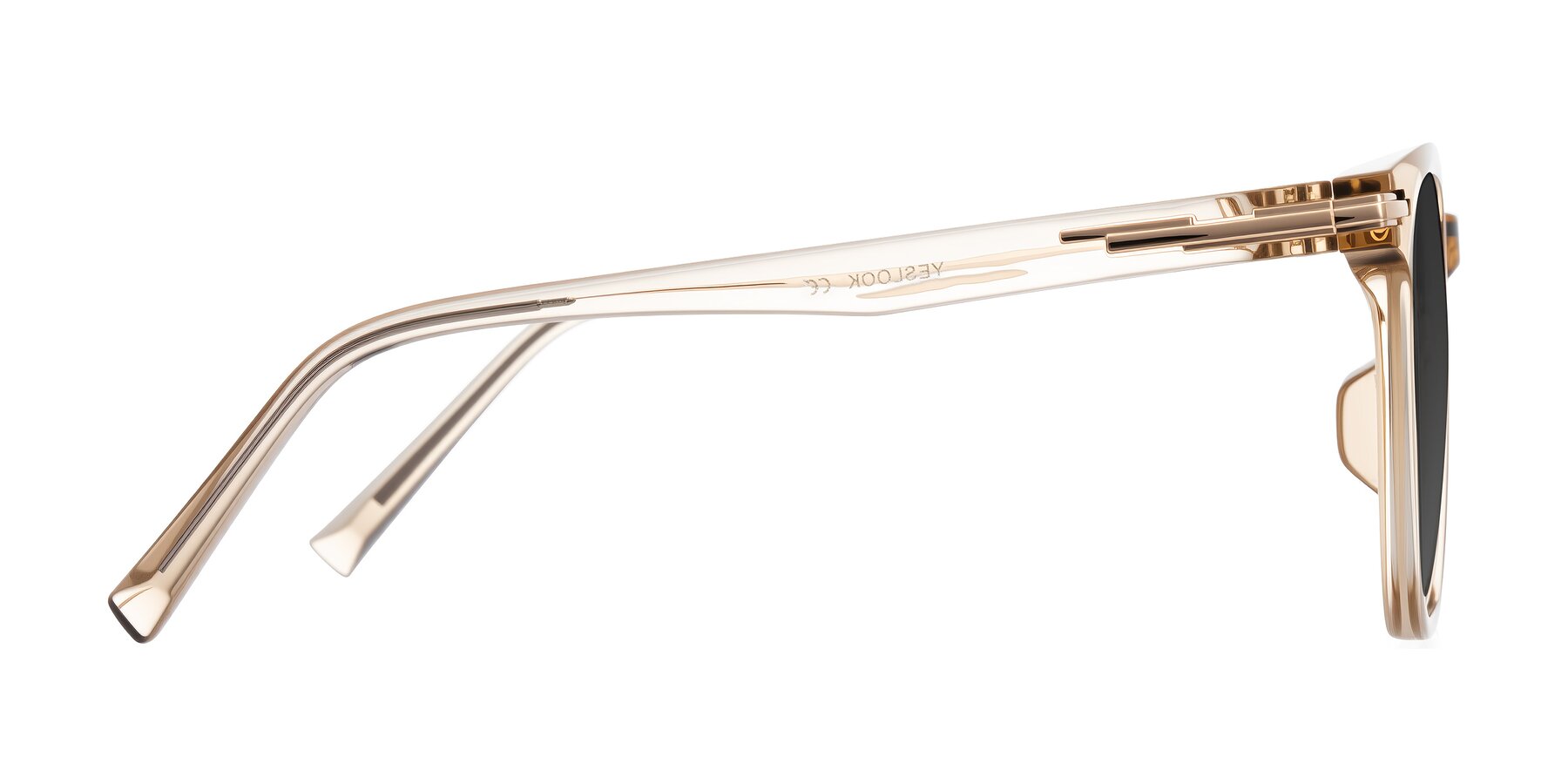 Side of Velek in Champagne with Gray Tinted Lenses