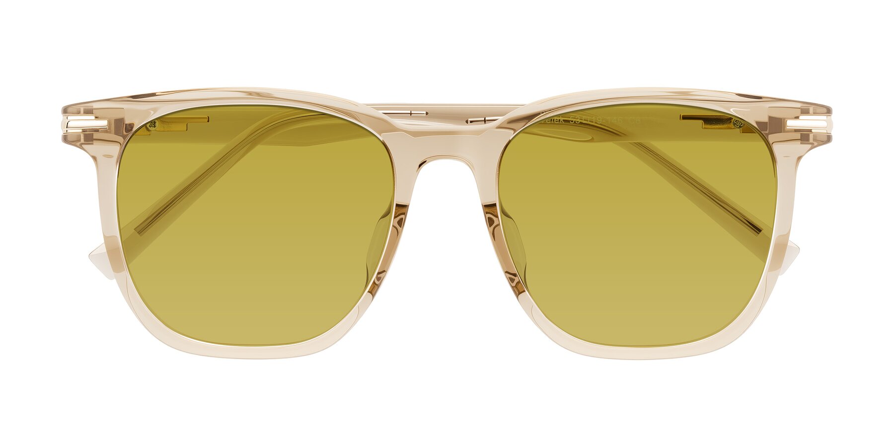 Folded Front of Velek in Champagne with Champagne Tinted Lenses