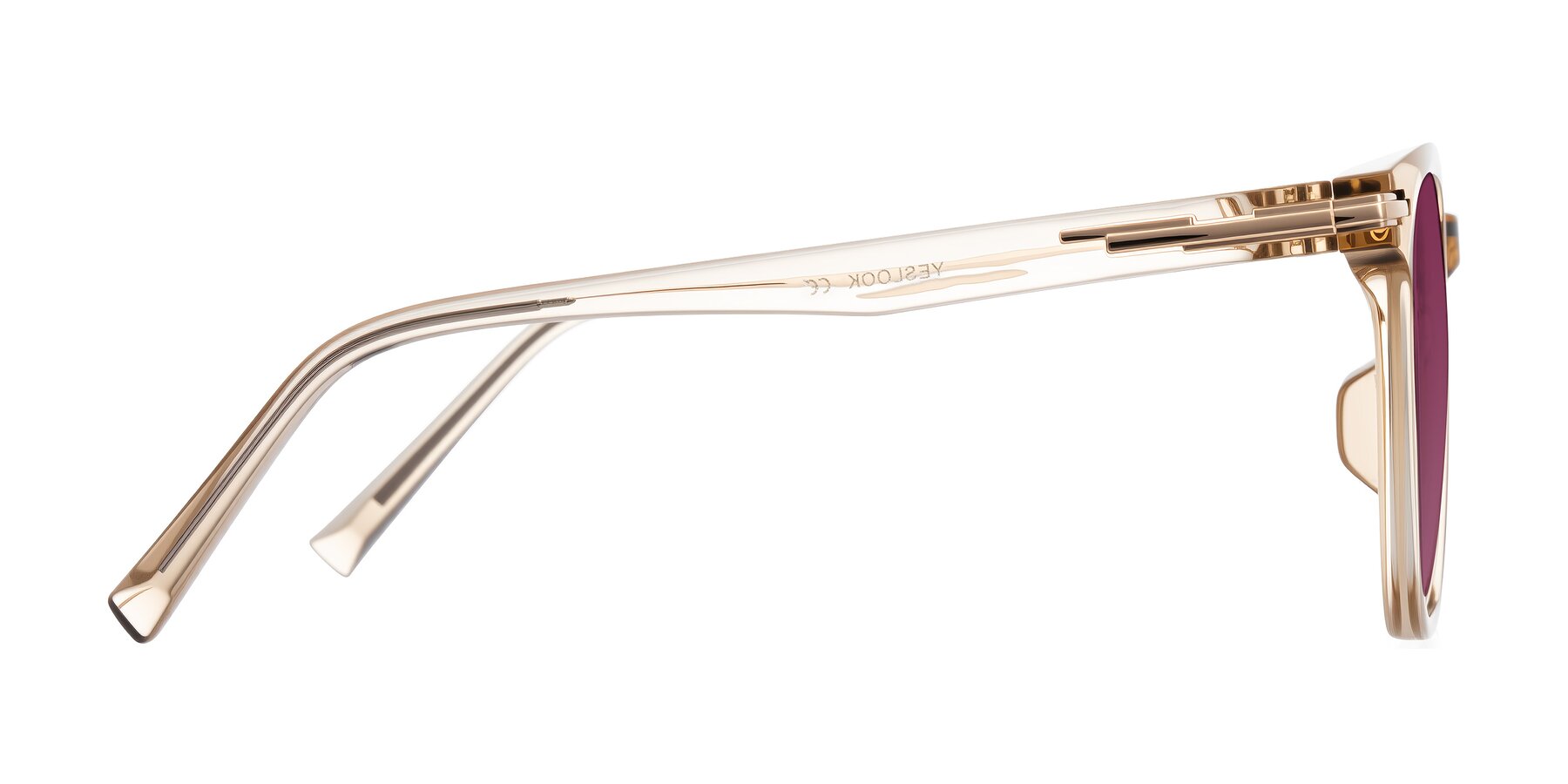 Side of Velek in Champagne with Wine Tinted Lenses