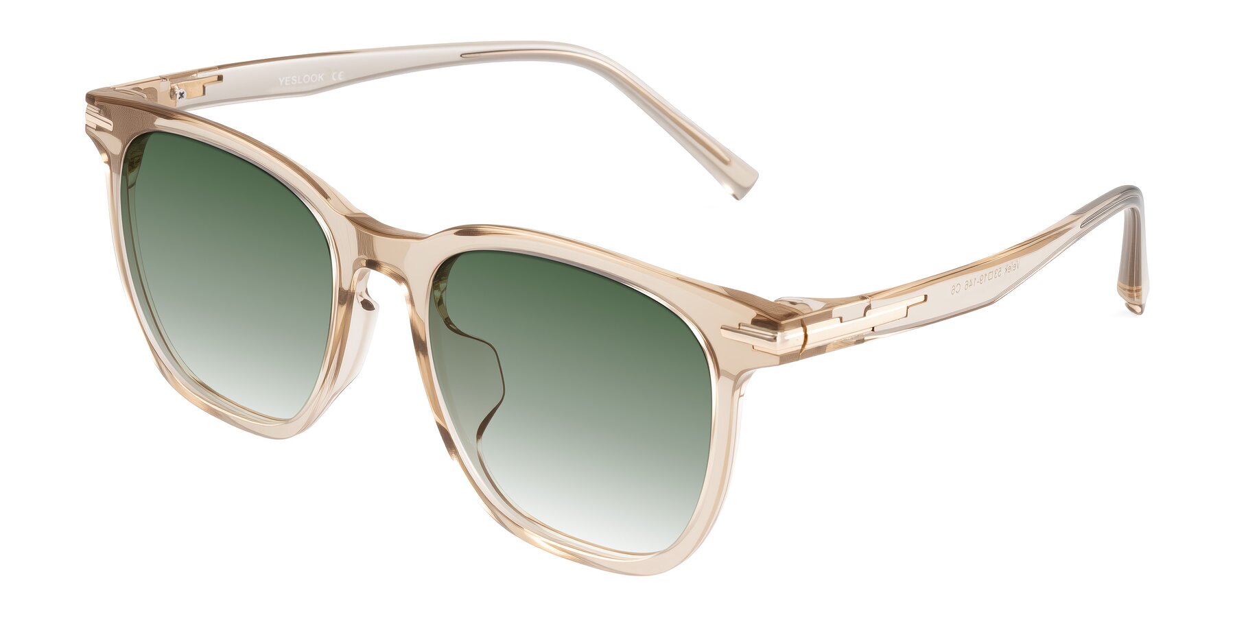 Angle of Velek in Champagne with Green Gradient Lenses