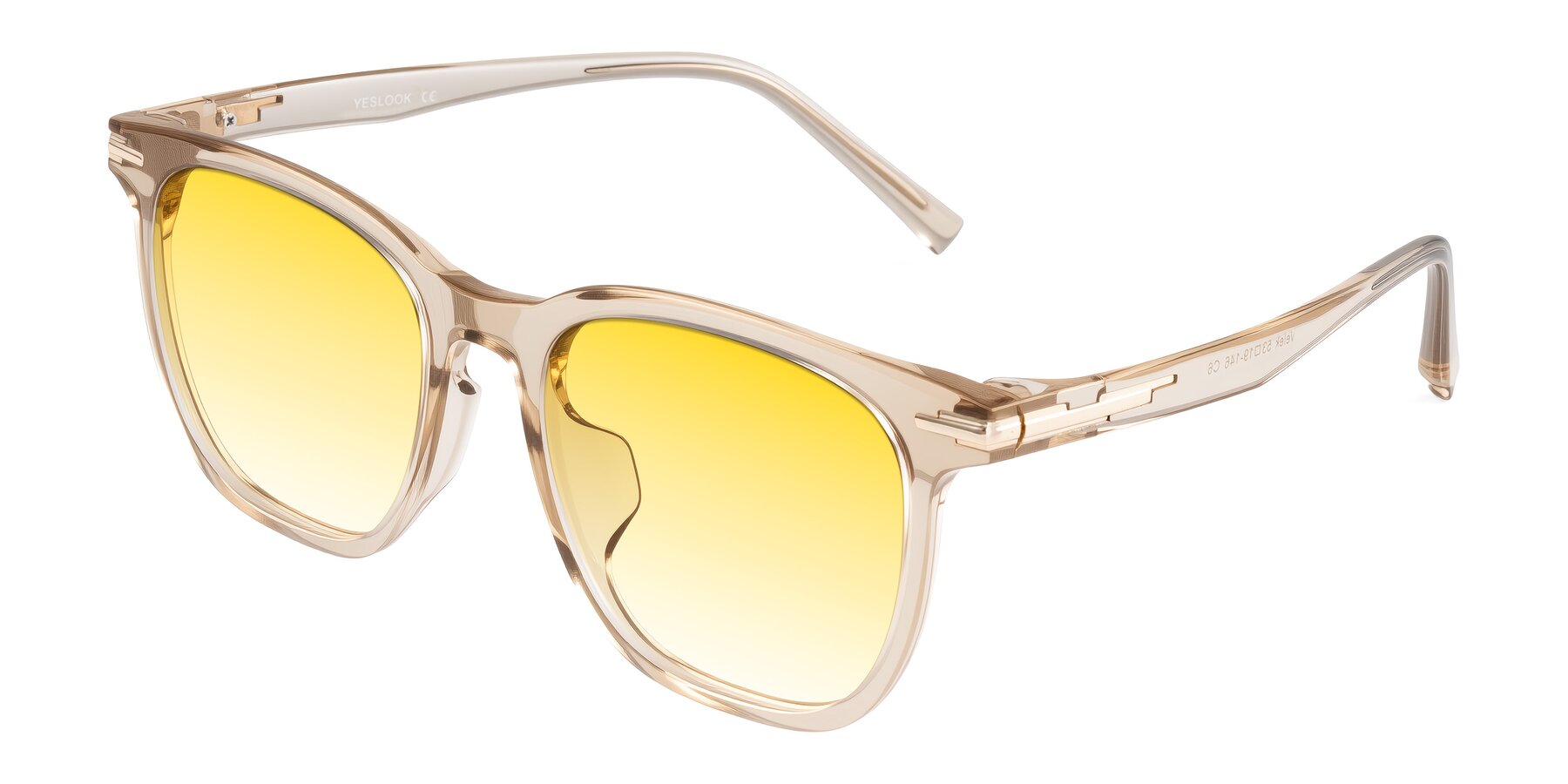 Angle of Velek in Champagne with Yellow Gradient Lenses